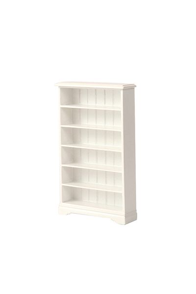 ZTOYL White 1:12 Dollhouse Miniature Bookcase 6-layer Storage Rack Display Cabinet Showcase Furniture Mode