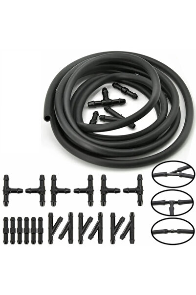 Choice 2 متر + 18 قطعة موصلات ممسحة زجاج السيارة الأمامي غسالة أنبوب فوهة مضخ...