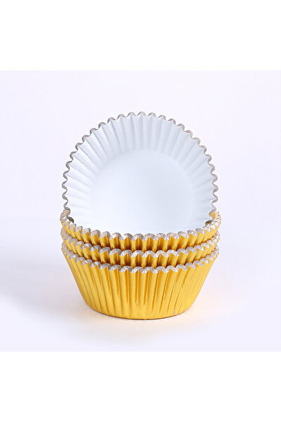 Choice1 100 قطعة من قوالب الكب كيك المعدنية وأكواب الخبز باللون الذهبي والفضي والذهبي الوردي والأحمر