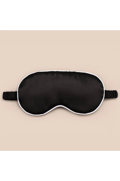 Choice1 قناع عين أسود مزدوج الوجهين من الحرير الصناعي، يسمح بمرور الهواء أثنا...