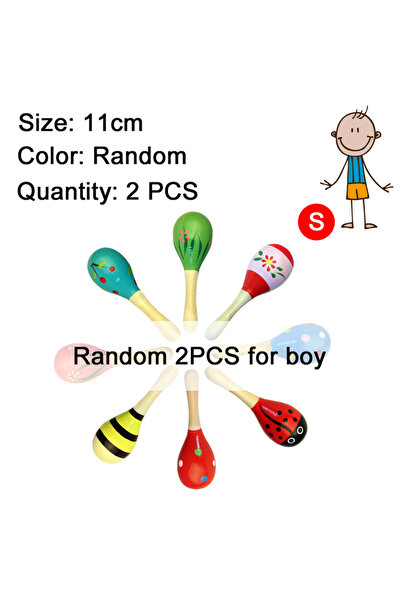 Choice 2pcs S for boys Infants Children Early Education Toys Wooden Small San...