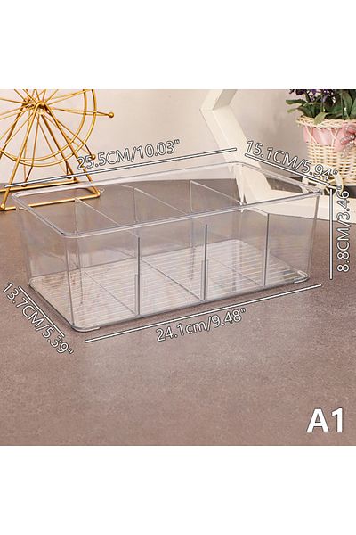 Choice صندوق تخزين أكياس الشاي A1، صندوق تخزين متعدد الوظائف للمكتب مع غطاء، منظم أكريليك لأكياس القهوة