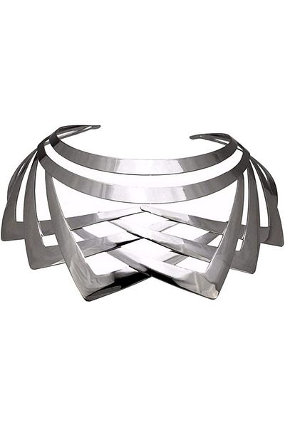 Choice 45cm Silver Gothic Alloy Choker Necklaces Simple Statement Short African Necklace Chokers Collar Fas
