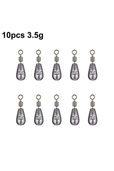 Choice 10 قطع من ثقالة صيد السمك سريعة الفك 3.5 جرام، 10 قطع من ثقالة الطعم ا...