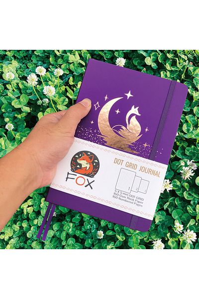 Choice DOTTED 160 PAGES purple BUKE Bullet Dotted Journal Drawing Sketchbook-160gsm Paper, Inner Pocket, Nu