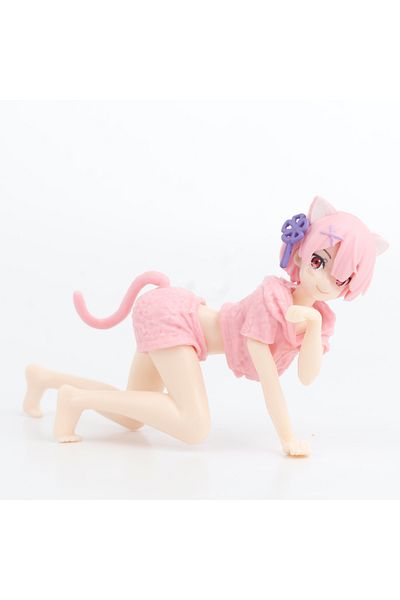 Choice no box 01 Anime Re:Life in a different world from zero Rem Ram Cat Version Girls PVC Action Figure M