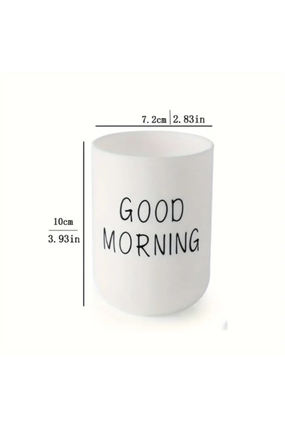 Choice كوب غسول فم أبيض آخر، قطعة واحدة/قطعتين/ثلاث قطع، مطبوع عليه شعار، كوب...