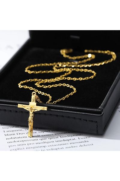 Choice N02138G Pink Zircon Necklace Hollow Cross Necklaces For Women Delicate Branch Pendant Tender Bud Cha