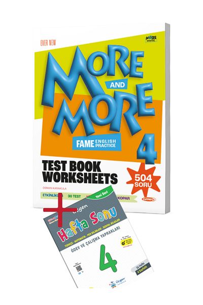 Kurmay Yayınları More And More 4 Class Phenomenon Test Worksheets - Textile and Assistant Books