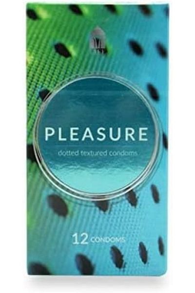 EROTINO Life Pleasure Condoms | 12 Units | Dotted Textured Condoms for Enhanced Stimulation | Non-Spermicida