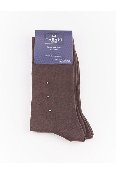 Cabani Men's 2-Piece Brown Socks