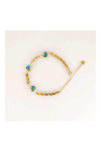 Butik Atiyye Arpa Desen Nazar Boncuklu Bileklik