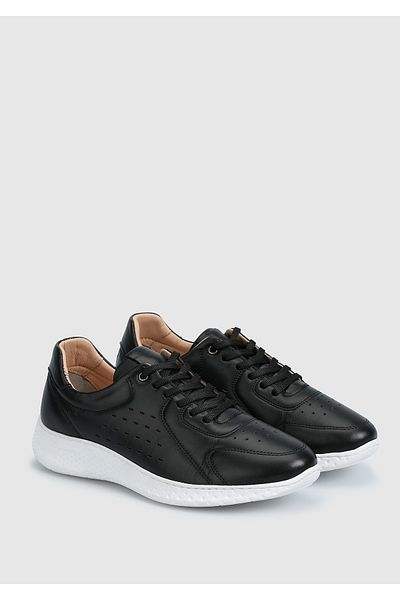 Eclipse Tenis de damă - piele neagră
