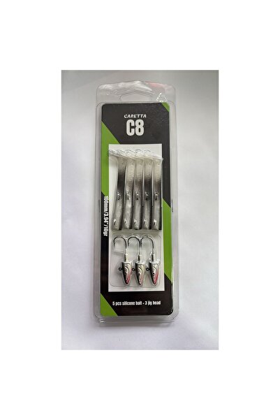 Caretta C8 10cm 10gr 5+3 Silikon Yem Black Back