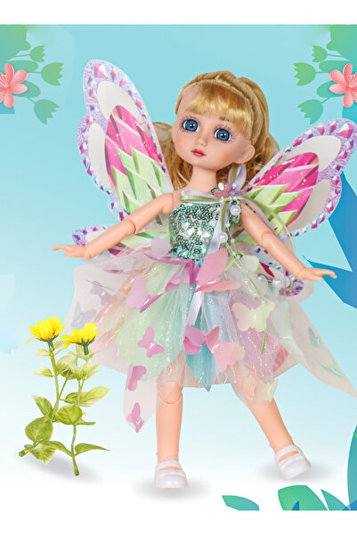 lovely baby دمية الأميرة الجنية السحرية مقاس 12 بوصة مع أجنحة لامعة وإكسسوارا...