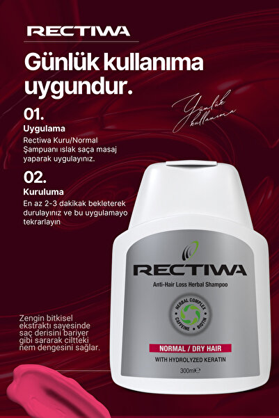 Rectiwa Bitkisel Şampuan Kuru Normal Saçlar Için 3 Al 2 Öde