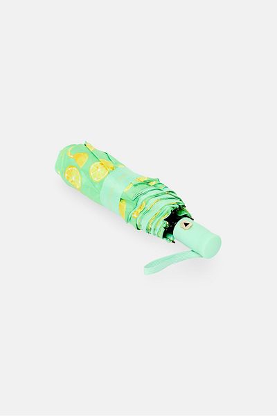 Luxe + Willow Auto Open Close All Over Print Umbrella, Lime Green