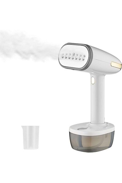 COOYA Handheld Garment Steamer,1800W,350ml Large Capacity Water Tank with Brush for Home and Travel,White