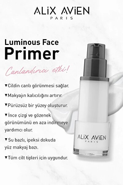 Alix Avien Gözenek Karşıtı Parlak Cilt Görünümü Sağlayan Dolgun Dudak Etkili Işıltılı Suya Dayanıklı Makyaj Set