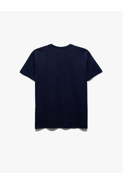 Koton Βαμβακερό κοντό μανίκι Crew Neck Basic Ανδρικό T-Shirt Slim Fit