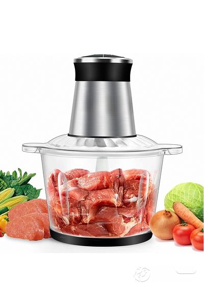 COOYA 3L Electric Grinder Chopper, 2 Speed Levels, for Meat Vegetables Fruits and Nuts