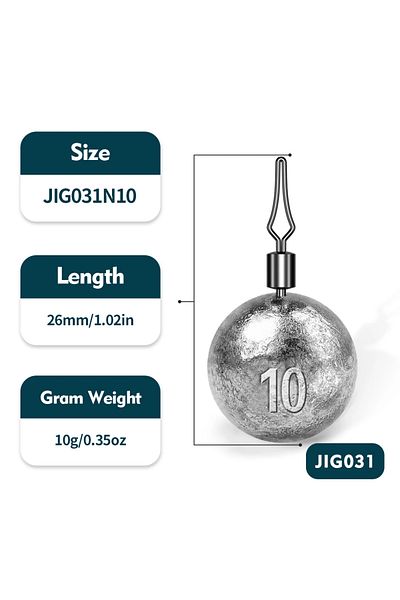 Choice 10g-10pcs PROBEROS 10pcs/box Fishing Sinkers 2.5g-3.5g-5g-7g-10g-14g-20g Round Solid Sinker Auxiliar