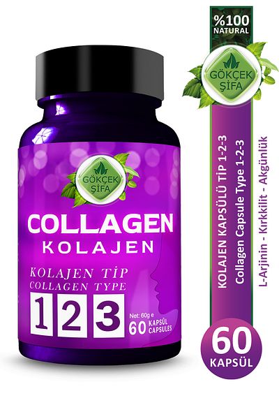 Gökçek Şifa كبسولات الكولاجين X1000mg - 60 كبسولة