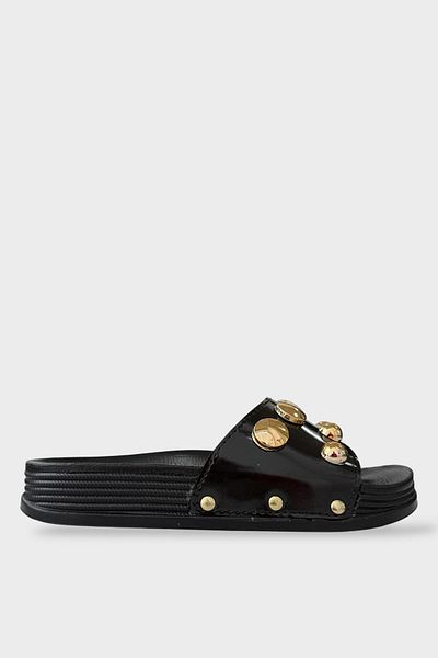 Liger Casual Slippers - Orthopedic and Stylish - Black