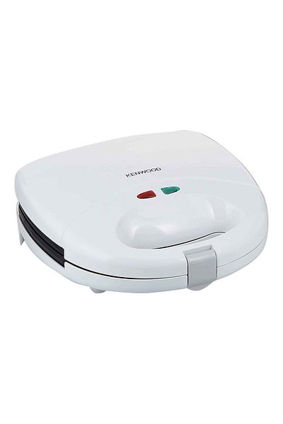 Kenwood Sandwich Maker, 2 In 1, Grill, 750w, 2 Multi Functional Plates, Non Stick, Smp01.a0wh, White