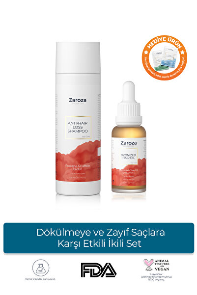 ZAROZA Dökülmeye ve Zayıf Saçlara Karşı Etkili İkili Set