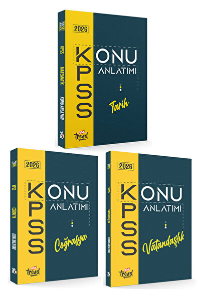 Yeni Trend Yayınları 2026 Kpss Lise Önlisans: Genel Kültür Konu Anlatımı 3 Lü...