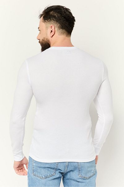 Polo Ralph Lauren Men Crew Neck Long Sleeve Embroidered Logo Sweatshirt, White