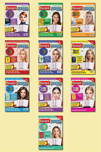 Maxi Yayıncılık Favori Çengel Bulmaca 10'li Set-1