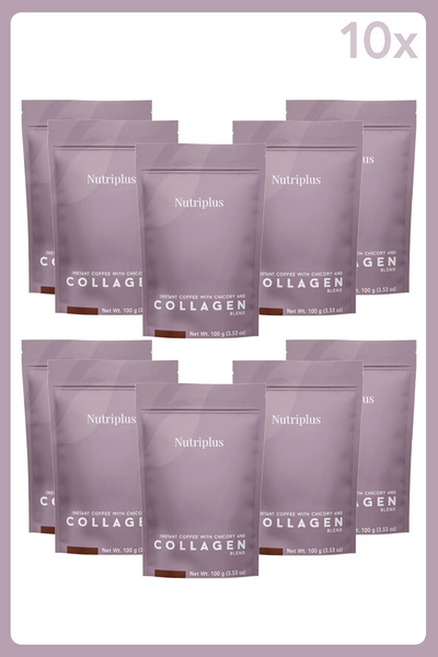 Farmasi Nutrıplus Kolajenli Hindiba Kahve 100 G - 10 Adet