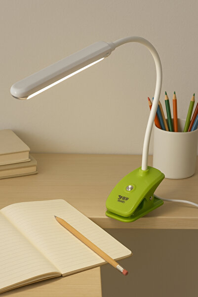 bossandmuse 11 Smd Ledli Şarjlı Mandallı Masa Lambası CE - ISO9001 Belgeli