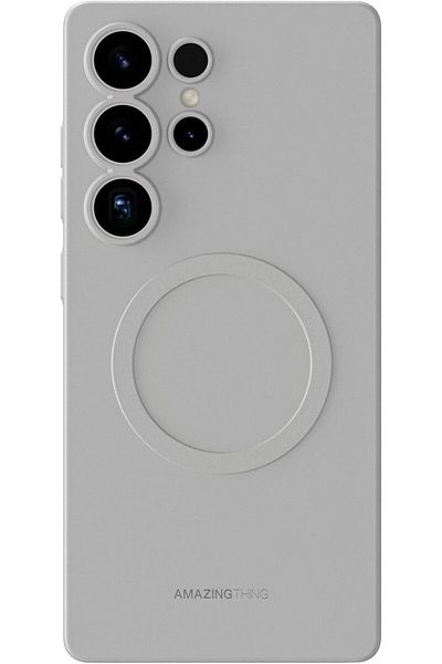 Amazingthing Amazing Thing Minimal AIR for Samsung Galaxy S25 ULTRA Case compatible with MagSafe - Titanium Grey