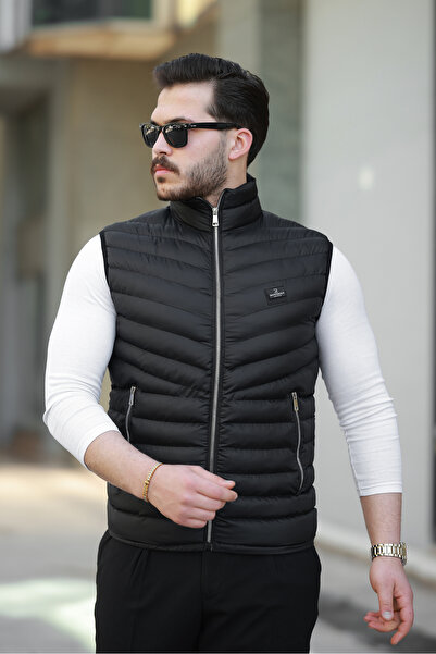 Rowsmen Men's Slim Standard Stand-Up Collar Puff Vest