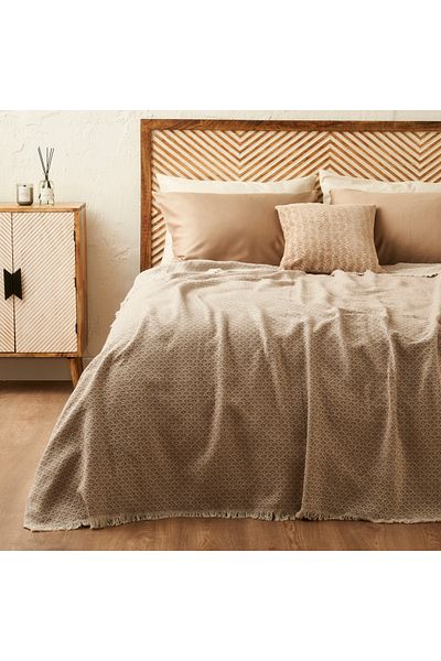 Bella Maison Double Bedspread Aloha Cotton Beige (200X230 cm)