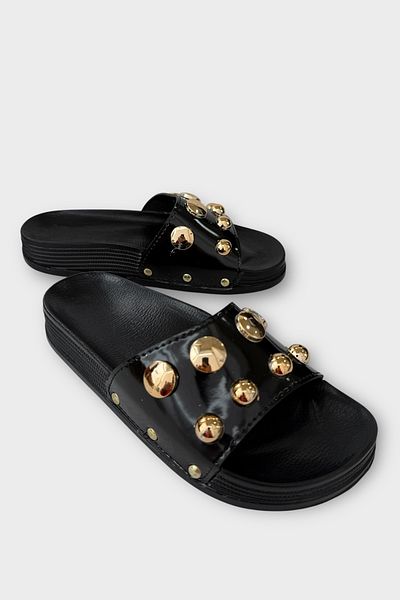 Liger Casual Slippers - Orthopedic and Stylish - Black
