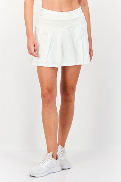 adidas Women 2 Pcs Sportswear Fit Tennis Skirts And Short, White