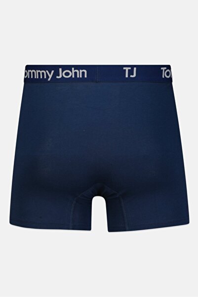 Tommy John Men 2 Pack 4 inseam Brand Logo Boxer Briefs, Multicolor