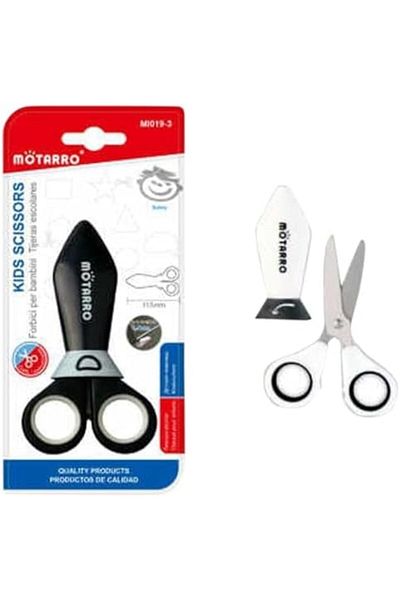 MOTARRO Kids Safety Scissors with Protective Cover Child-Friendly Paper Cutting Scissors for Arts & Crafts