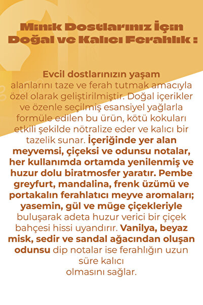 Davbir Kedi Kumu ve Tuvaleti Kötü Koku Giderici, Doğal Koku Önleyici Sprey, 250 ml