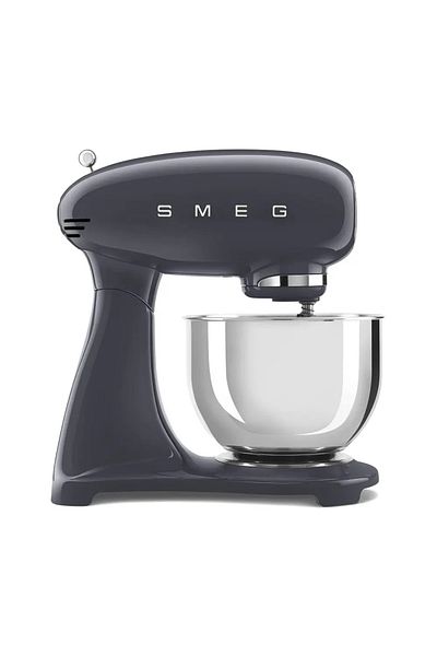 SMEG Mixer cu bol Smeg SMF03GREU, 800W, 4,8 L, 10 viteze, Gri