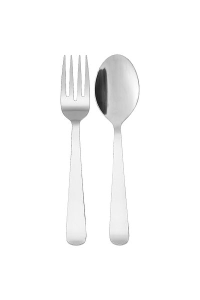 IKEA Dragon 2-piece Salad Servers Set, Stainless Steel, 22 Cm