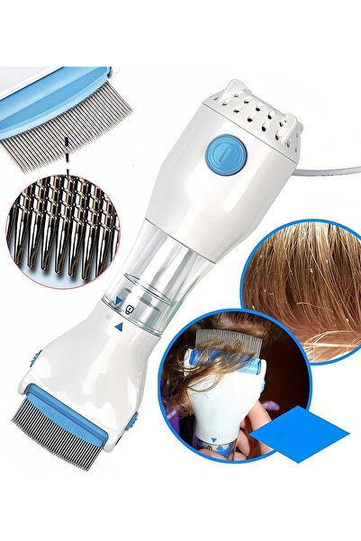 COOYA Pet Hair Lice Removal Comb, Convenient Electric, With Three Filters, Adjustable Suction, For Hair