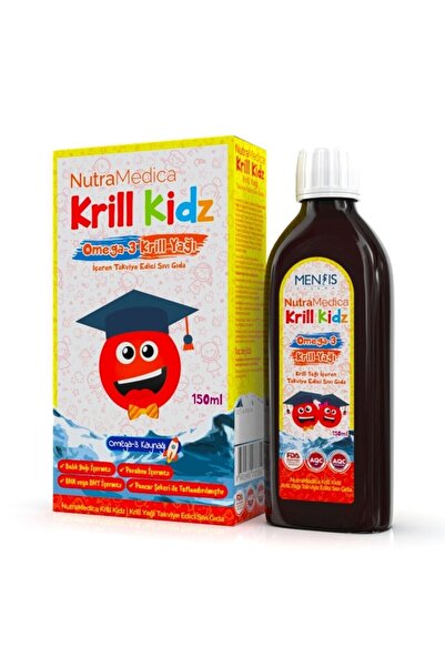 Mensis Pharma Nutramedica Krill Kidz Omega-3 150 ml Şurup Krill Yağı Içeren T...