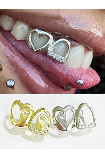 La Saade Y2k Coquette Kalpli Taşlı Tooth Gems Grillz Diş Taşı Aksesuar