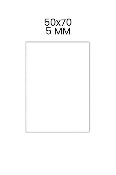 Puti Maket Kartonu 5'li Paket 50x70 Cm 5 Mm Beyaz