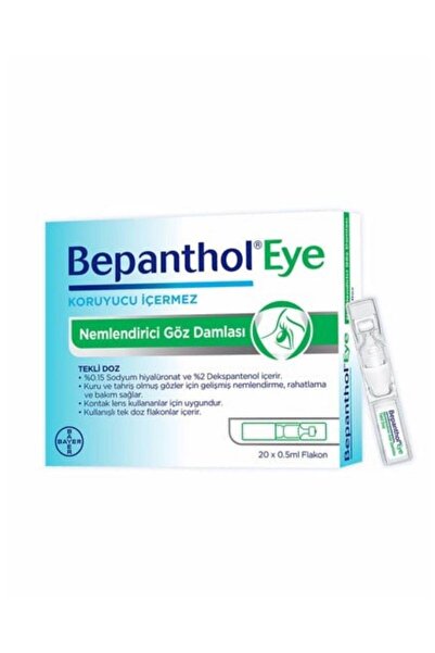 Bepanthol Eye Nemlendirici Göz Damlası Tekli Doz 20x0.5ml Flakon